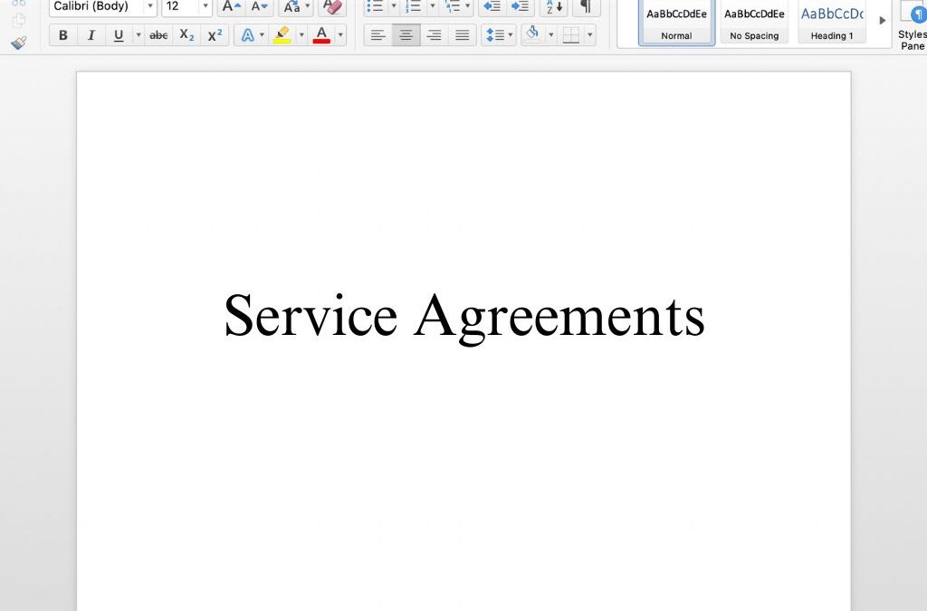 Service Agreement – Free Template