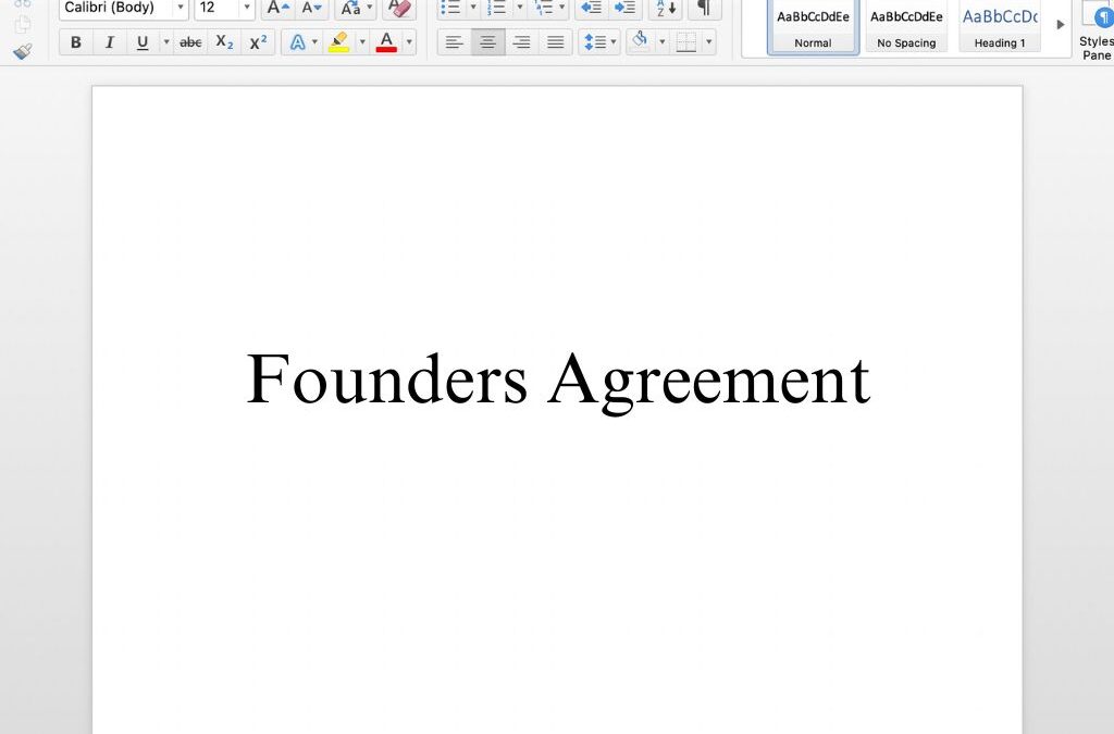 Founder’s Agreements – Free Template