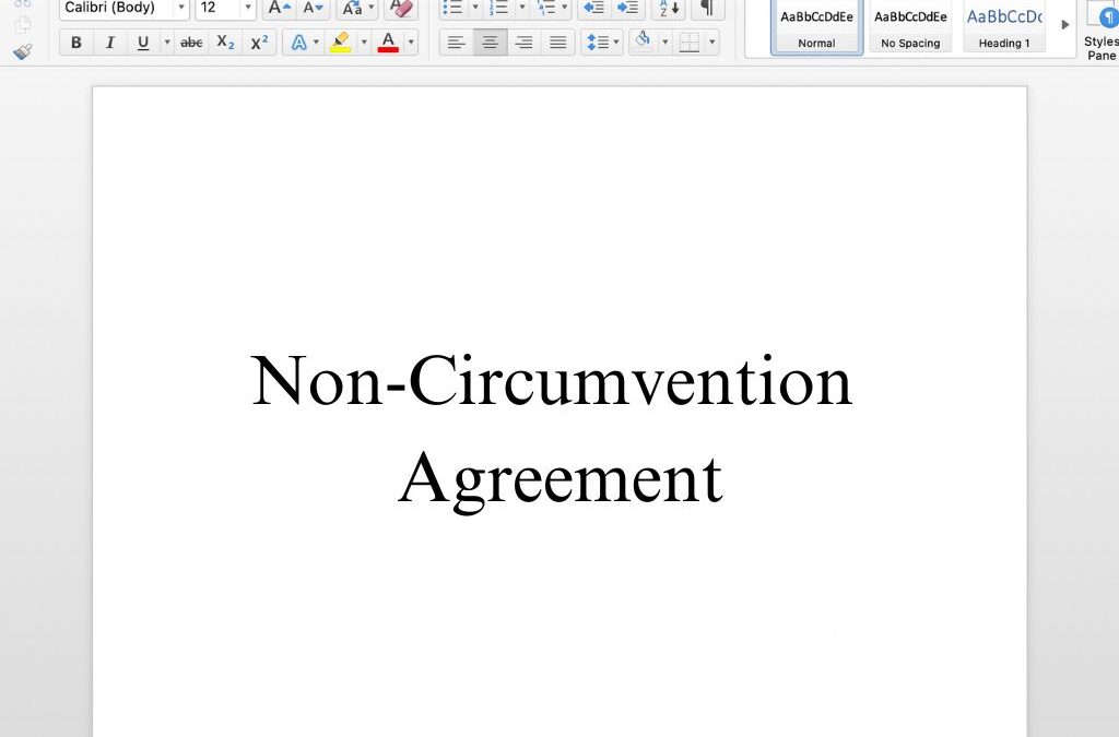 Non-Circumvention Agreement Free Template