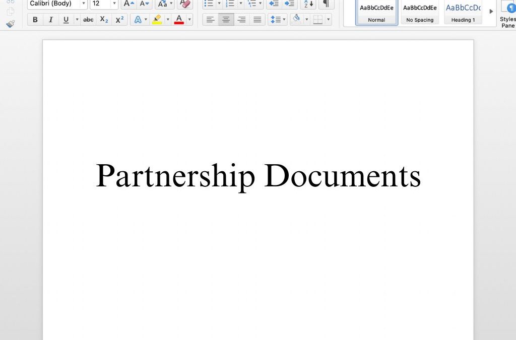 Partnership Documents – Free Template
