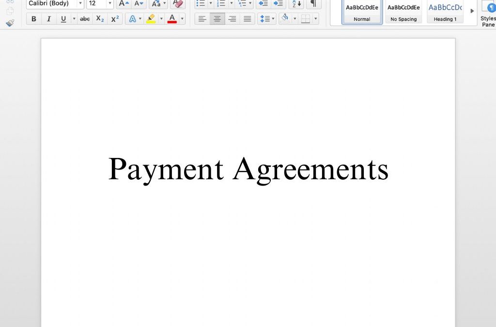 Payment Agreements Free Template