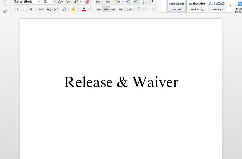 Release & Waiver Agreement Free Template