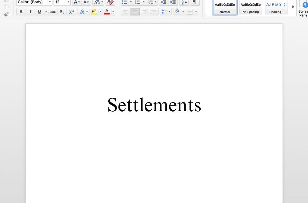 Settlement Agreement Free Template