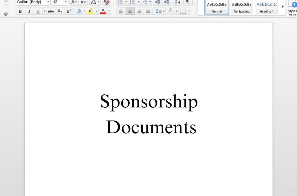 Sponsorship Free Template