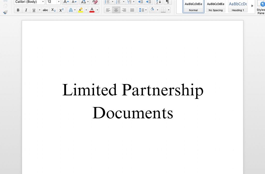 Limited Partnership Documents – Free Template