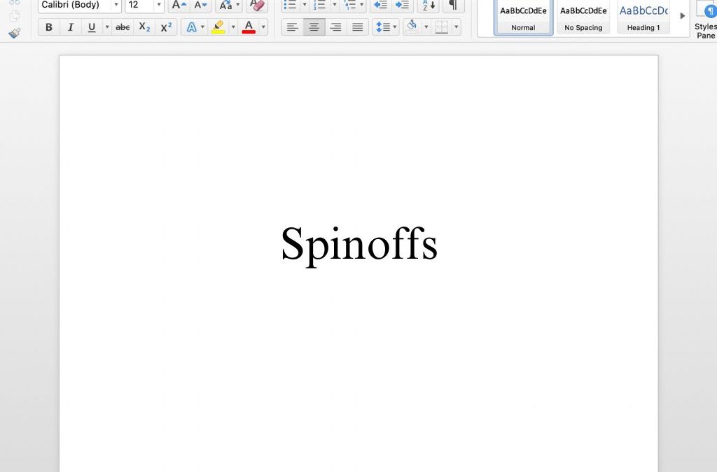Spinoff Business Free Template