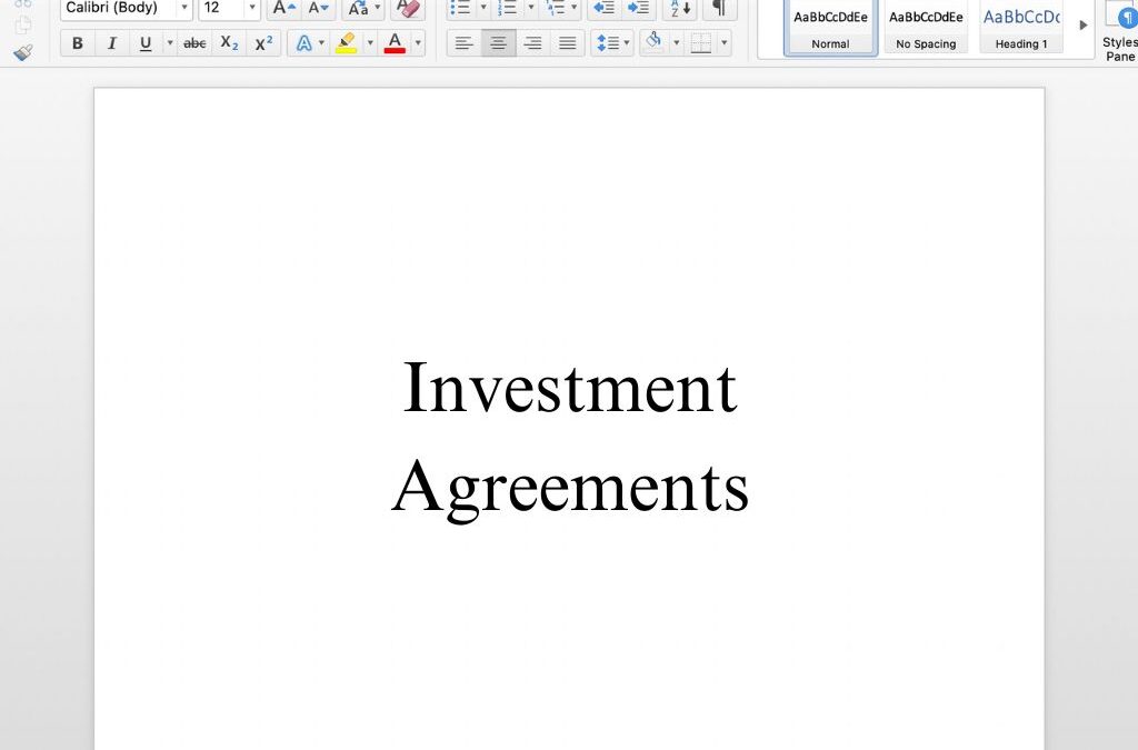 Investment Agreement Free Template
