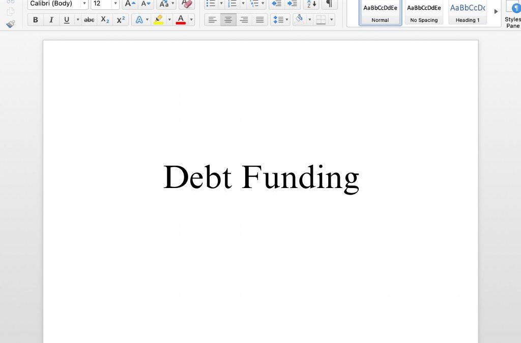 Debt Funding – Free Template